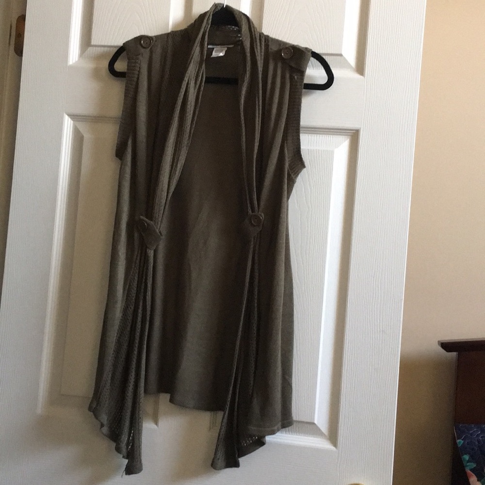 Army green cardigan!